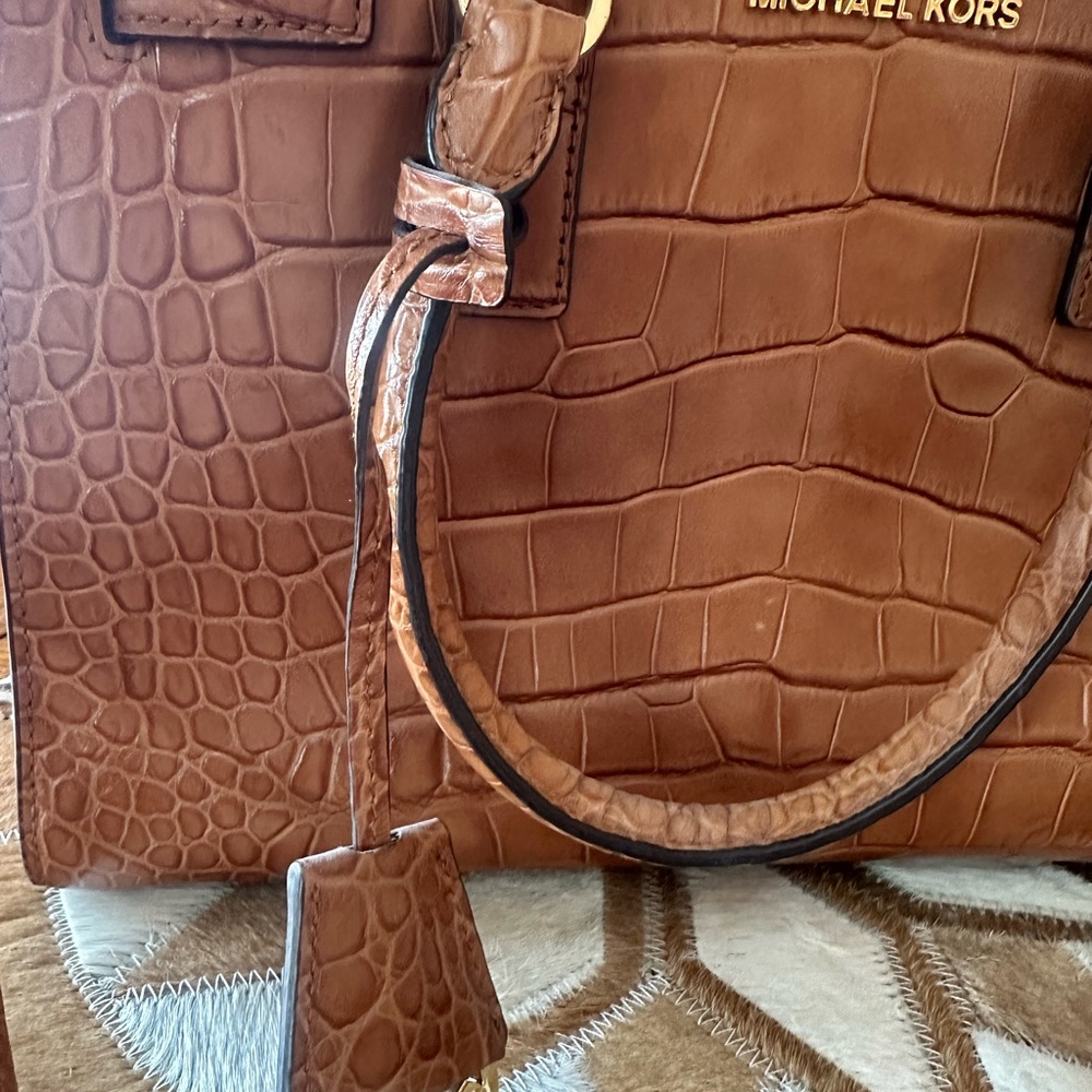 Michael Kors alligator leather tote